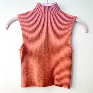 Zara Knit Mock Neck Top